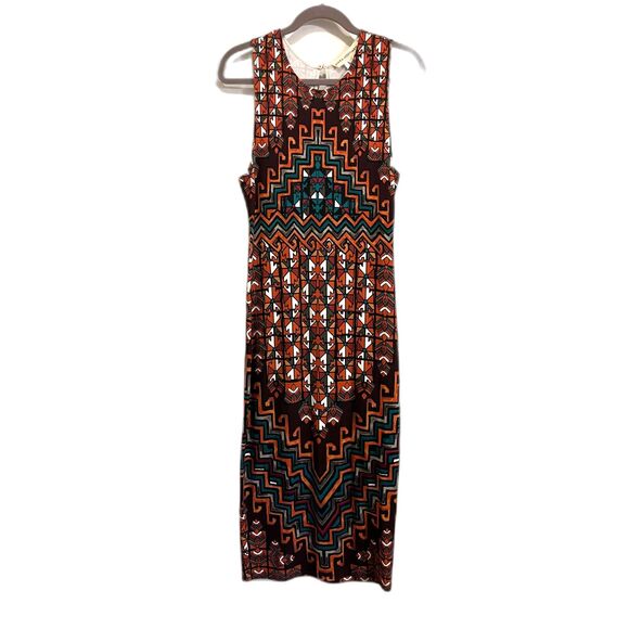 Mara Hoffman Multicolor Tribal Graphic Maxi Beach Dress    Women's Size Large - Picture 1 of 8